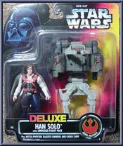 Han Solo (Smuggler's Flight) from Star Wars - Power of the Force II - Deluxe Figures manufactured by Kenner [Front]