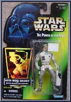 Hoth Rebel Soldier from Star Wars - Power of the Force II - Hologram Green Card manufactured by Kenner [Front]