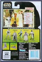 Luke Skywalker (Ceremonial Outfit) from Star Wars - Power of the Force II - Green Card manufactured by Kenner [Back]