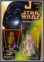 R5-D4 from Star Wars - Power of the Force II - Hologram Green Card manufactured by Kenner [Front]