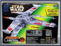 X-Wing Fighter (Luke Skywalker's Red Five) from Star Wars - Power of the Force II - Vehicles manufactured by Kenner [Front]