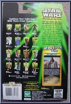 Qui-Gon Jinn (Mos Espa Disguise) from Star Wars - Power of the Jedi - Phantom Menace manufactured by Kenner [Back]