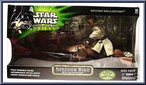 Speeder Bike with Luke Skywalker from Star Wars - Power of the Jedi - 12" Scale manufactured by Kenner [Front]
