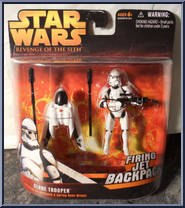 Clone Trooper (Firing Jet Pack) from Star Wars - Revenge of the Sith - Deluxe Figures manufactured by Hasbro [Front]