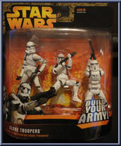 Clone Troopers (Build Your Army!) from Star Wars - Revenge of the Sith - Deluxe Figures manufactured by Hasbro [Front]