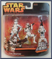 Clone Troopers (Build Your Army!) from Star Wars - Revenge of the Sith - Deluxe Figures manufactured by Hasbro [Front]