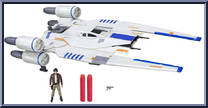 Rebel U-Wing Fighter (with Captain Cassian Andor) from Star Wars - Rogue One - Vehicles manufactured by Hasbro [Loose]
