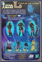 Captain Typho (Padme's Head of Security) from Star Wars - Saga - Attack of the Clones - Background Inserts manufactured by Hasbro [Back]