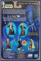 Jar Jar Binks (Gungan Senator) from Star Wars - Saga - Attack of the Clones manufactured by Hasbro [Back]