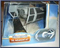 TIE Advanced x1 from Star Wars - Saga - Action Fleet manufactured by Hasbro [Front]