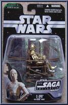 C-3PO (with Ewok Throne) from Star Wars - Saga Collection - Battle of Endor manufactured by Hasbro [Front]