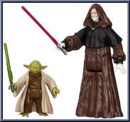 Senate Duel (Darth Sidious / Yoda) from Star Wars - Saga Legends (2013) - Mission Series manufactured by Hasbro [Loose]