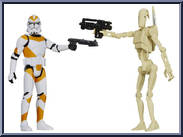 Utapau (Battle Droid / 212th Battalion Clone Trooper) from Star Wars - Saga Legends (2013) - Mission Series manufactured by Hasbro [Loose]