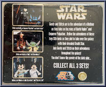 Stitch and Goofy as Emperor Palpatine and Darth Vader from Star Wars - Star Tours - Basic Series manufactured by Disney [Back]