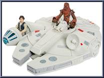 Millennium Falcon Playset with Han and Chewie from Star Wars Toybox - Box Sets manufactured by Disney [Loose]