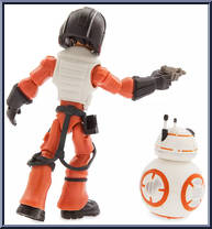 Poe Dameron and BB-8 from Star Wars Toybox - Basic Series manufactured by Disney [Loose]