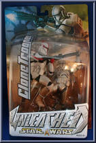 Clone Trooper Captain (Red) from Star Wars - Unleashed - 2004 Unleashed manufactured by Hasbro [Front]