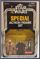 Hero Set (Luke Skywalker, Ben Kenobi, Han Solo) Action Figure