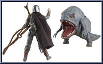 Blurrg & The Mandalorian from Star Wars - Vintage Collection (2018) - Mandalorian manufactured by Hasbro [Loose]