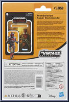 Mandalorian Super Commando from Star Wars - Vintage Collection (2018) - Ahsoka manufactured by Hasbro [Back]