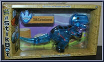 StikCarnotaurus (Clear Blue) from Stikbot - Mega Dino manufactured by Zing [Front]