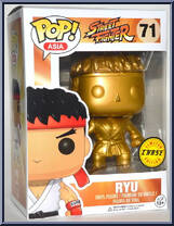 Ryu (Chase) (Gold) from Street Fighter - Pop! Vinyl Figures manufactured by Funko [Front]