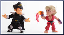 Violent Ken vs M. Bison from Street Fighter - SDCC manufactured by Loyal Subjects [Loose]