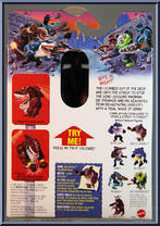Big Slammu (White Pants / Yellow Sweat Bands) from Street Sharks - Series 1 manufactured by Mattel [Back]