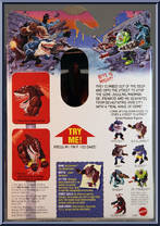 Big Slammu (Gold Pants / Red Sweat Bands) from Street Sharks - Series 2 - Metallic manufactured by Mattel [Back]