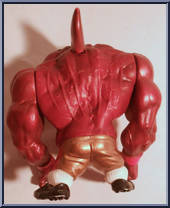 Big Slammu (Gold Pants / Red Sweat Bands) from Street Sharks - Series 2 - Metallic manufactured by Mattel [Loose]