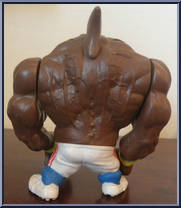 Big Slammu (White Pants / Yellow Sweat Bands) from Street Sharks - Series 1 manufactured by Mattel [Loose]