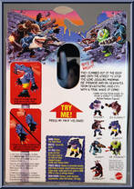 Blades (Light Blue Skin / Yellow Pants / Orange Claws) from Street Sharks - Series 1 manufactured by Mattel [Back]