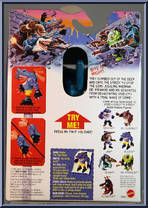 Blades (Aqua Skin / Black Pants / Silver Claws) from Street Sharks - Series 2 - Metallic manufactured by Mattel [Back]
