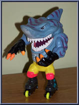 Blades (Light Blue Skin / Yellow Pants / Orange Claws) from Street Sharks - Series 1 manufactured by Mattel [Loose]