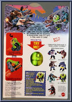 Dr. Piranoid (Yellow Armor) from Street Sharks - Series 1 manufactured by Mattel [Back]