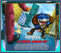 Ripster (A Shark Among Us) from Street Sharks - 30th Anniversary manufactured by Mattel [Back]