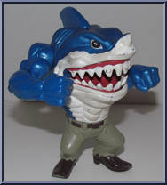 Ripster (Light Blue Skin / Light Brown Pants) from Street Sharks - Series 2 - Metallic manufactured by Mattel [Loose]