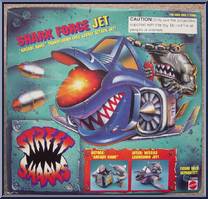 Shark Force Jet from Street Sharks - Vehicles manufactured by Mattel [Front]