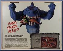 Streex from Street Sharks - Hand Sharks manufactured by Mattel [Back]