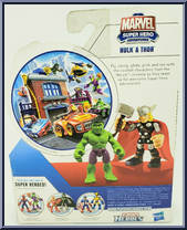 Hulk & Thor from Super Hero Adventures - 2-Packs manufactured by Hasbro [Back]