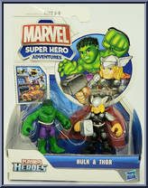 Hulk & Thor from Super Hero Adventures - 2-Packs manufactured by Hasbro [Front]