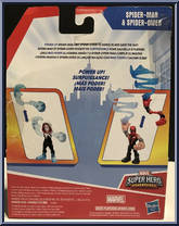 Spider-Man & Spider-Gwen from Super Hero Adventures - 2-Packs manufactured by Hasbro [Back]