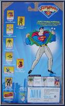 Superman (Quick Change) from Superman - Animated Series - Series 1 manufactured by Kenner [Back]