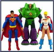 Superman / Lex Luthor / Power Girl from Superman / Batman: Public Enemies - 3-Packs manufactured by Mattel [Loose]