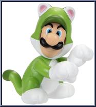 Cat Luigi from Super Mario - Mini manufactured by Jakks Pacific [Loose]