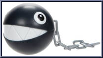 Chain Chomp from Super Mario - Mini manufactured by Jakks Pacific [Loose]
