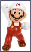 Fire Mario (Fist Up) from Super Mario - Mini manufactured by Jakks Pacific [Loose]
