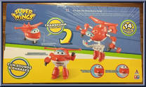 Jett from Super Wings - Transform 'n Talk manufactured by Auldey [Back]
