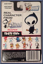 Reaper from Tech Deck Dude - Skate Crew 1 - Magna Series manufactured by X-Concepts [Back]