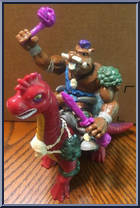 Cave Beast Bebop (with Boadacious Brontosaurus) from Teenage Mutant Ninja Turtles - Cave Turtles manufactured by Playmates [Loose]